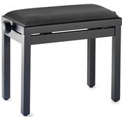 Stagg PB39BKM-VBK - Banquette de piano noir assise noir