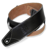 Sangle Soldier cuir noir surpiqué