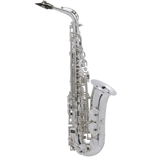 Selmer Super Action 80 série II argenté gravé - Saxophone alto avec étui et bec complet