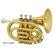 --- DISCONTINUE ---MTP T-210PT - Trompette de poche vernie, pavillon large