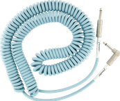 Original Series Coil Cable, Straight-Angle, 30', Daphne Blue