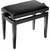 Banquette piano Stagg PB05 noir Mat avec pelote en velours noir