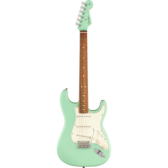 Fender Stratocaster Mexicaine Player Surf Green Matching Headstock touche Pao Ferro Série Limitée