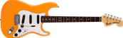 Made in Japan Limited International Color Stratocaster, Rosewood Fingerboard, Capri Orange