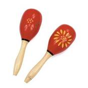 Fuzeau 7569 - Maracas en bois peint - 23 cm