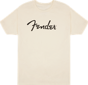 Fender Spaghetti Logo T-Shirt, Olympic White, M