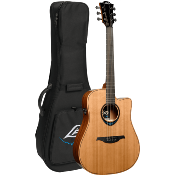 guitare electro-acoustique lag bluewave 2 dreadnought pan coupé électro