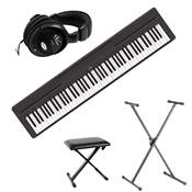 Yamaha P45 > Pack Piano numrique compact > Noir  stand  banquette  casque