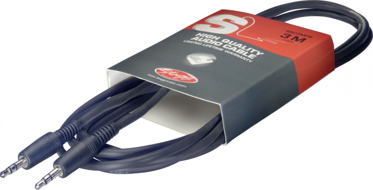 --- DISCONTINUE ---Stagg SAC3MPS > Câble Mini jack / Mini jack > 3 metres