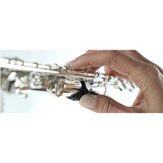 THUMBPORT TP2-B - Support pouce main droite pour flûte - Gris-noir