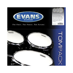 Evans TPG1CLRF - Pack peaux 10''12''14'' genera G1 tr