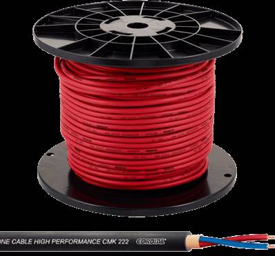 Cordial CMK222RED100 - 2x 0,22mm² rouge - 100m