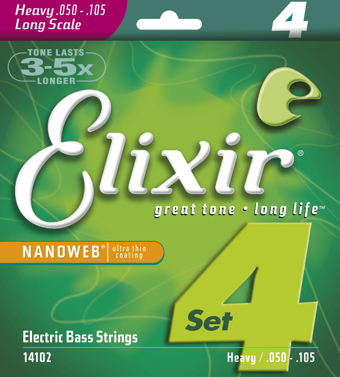 Elixir 14102 - bass nanoweb heavy 50-105
