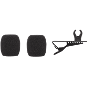 Shure RK376 - 2 mousses 1 pince cravate lavalier cvl-b/c