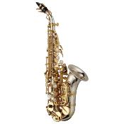 Yanagisawa SC-WO37 ELITE - Saxophone soprano courbe argent massif, avec étui et bec