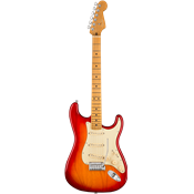 Fender American ULTRA Stratocaster maple Plasma Red Burst - guitare electrique