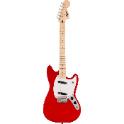 Squier Sonic Mustang, Maple Fingerboard, White Pickguard, Torino Red