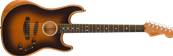 DE American Acoustasonic Stratocaster, Ebony Fingerboard, 2-Color Sunburst