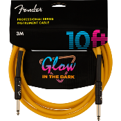 Cble jack droit 3M Fender Glow In The Dark - Orange