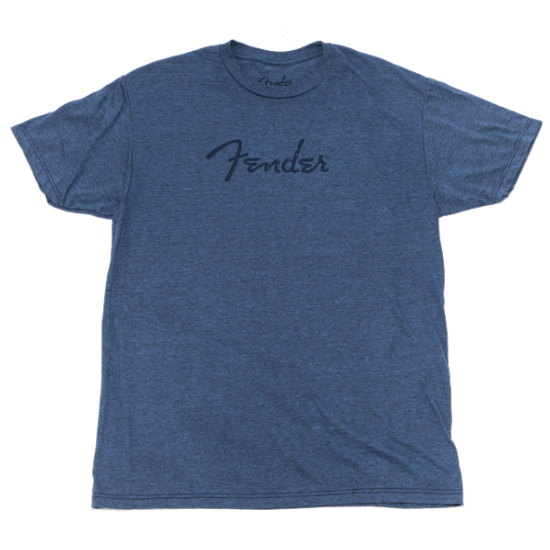 Fender Distressed Logo Premium T-Shirt, Blue Heather, S