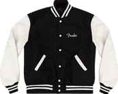 Custom Shop Varsity Jacket, Black/White, XXL