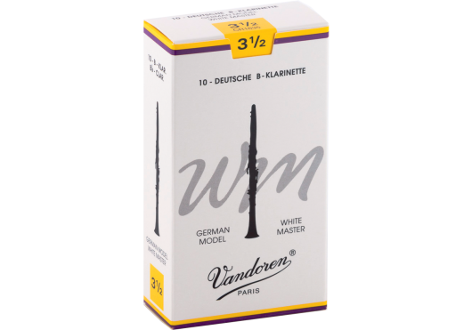 Vandoren CR1635 - White Master force 3,5 - anches clarinette Sib Allemande - boite de 10