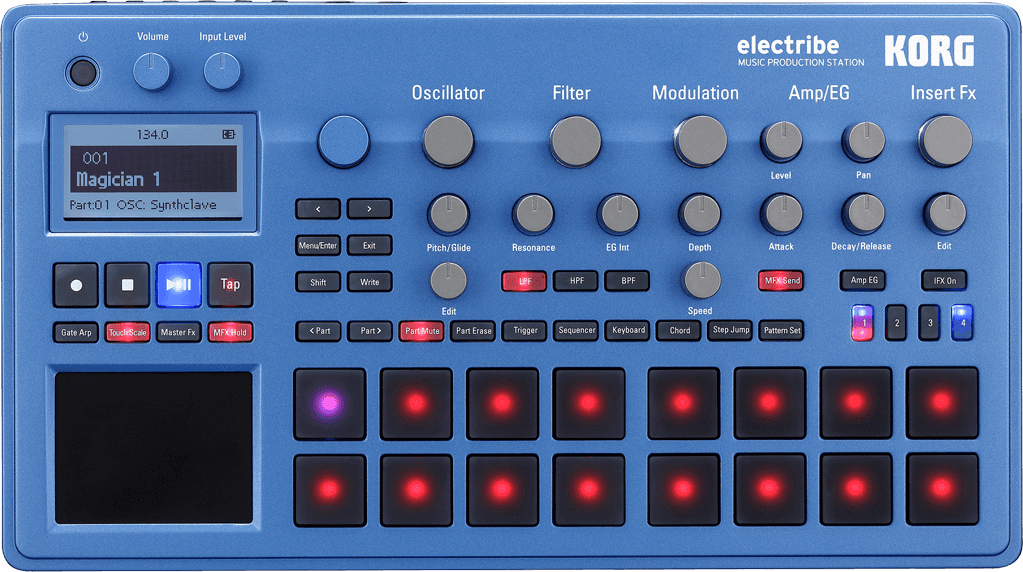Korg Electribe 2 - Synthé & séquenceur de couleur Bleue