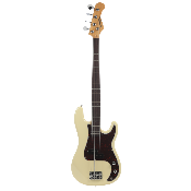 Basse électrique Prodipe PB80RA Vintage White