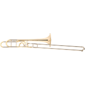 Jupiter JTB1150FROQ - Trombone ténor complet Sib/Fa, pavillon cuivre rose Open Wrap