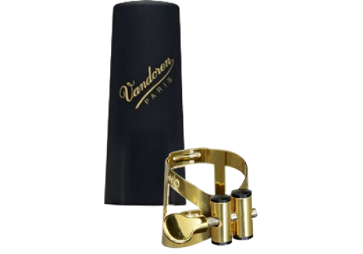 Vandoren M/O Finition Vieil Or LC56AP - ligature avec couvre-bec pour saxophone soprano