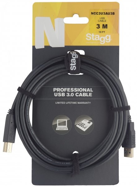 Stagg NCC3U3AU3B - Câble Ordinateur USB 3.0 / SuperSpeed USB - 3M