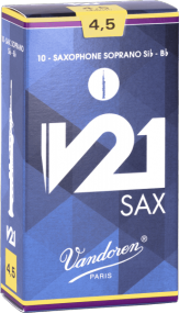 Vandoren SR8045 - V21 force 4,5 - anches saxophone soprano - boite de 10