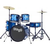 Stagg TIM120B BL - Batterie acoustique fusion 20'' - Bleu