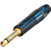 --- DISCONTINUE ---Neutrik NP2X-B - fiche jack or Mono série x noire