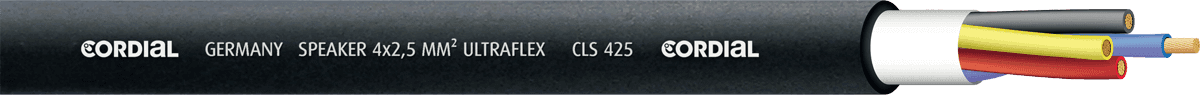 Cordial CLS425BLACK100 - bobine câble haut-parleur cls 425 noir - 100m