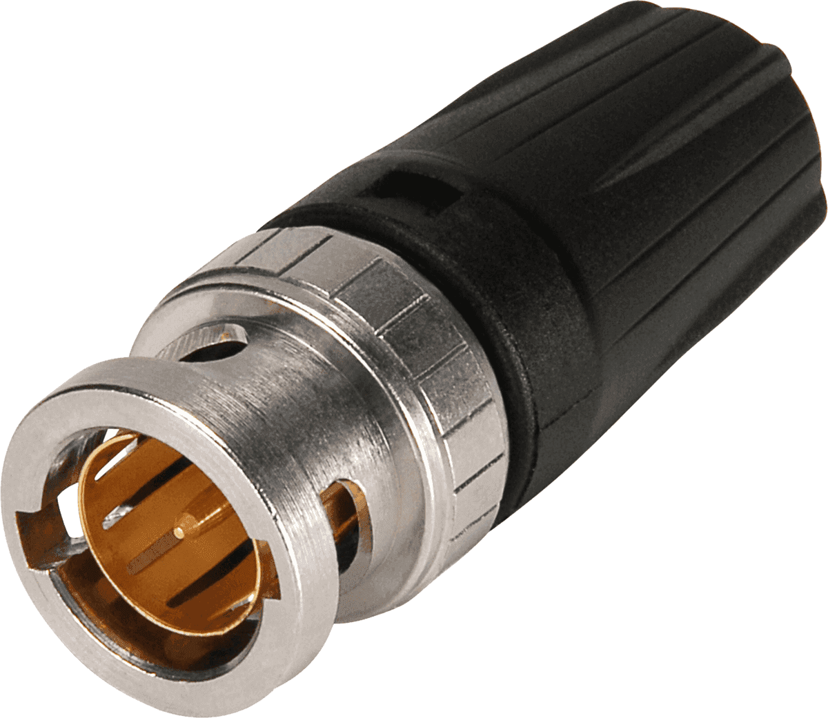 --- DISCONTINUE ---Neutrik NBNC75BLP9 - fiche bnc bayonette pour belden 1505-draka 0.8/3.7