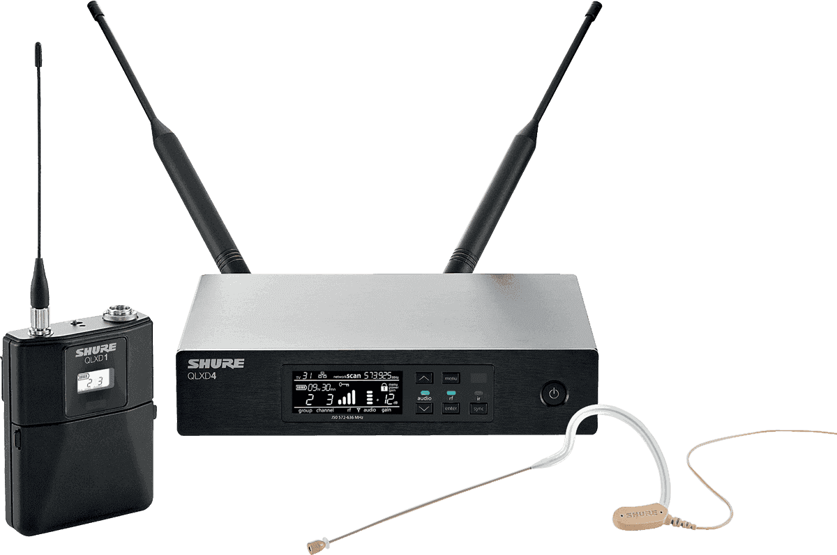 Shure QLXD14-153T-H51 - syst hf simple tour d'oreille mx153 chair