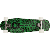 Skateboard Charvel neon green Bengal stripe by Aluminati