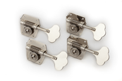 Pure Vintage Bass Tuning Machines, Nickel-Plated Steel, (4)