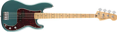 Limited Edition Player Precision Bass, Maple Fingerboard, Ocean Turquoise with Brown Shell Pickguard