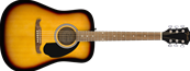 FA-125 Dreadnought, Walnut Fingerboard, Sunburst