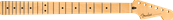 Sub-Sonic Baritone Stratocaster Neck, 22 Medium Jumbo Frets, Maple