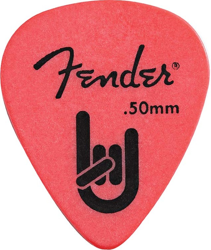 Fender Mediator Rock On 0.50mm rouge