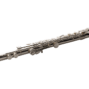 FLUTE PEARL ELEGANTE PRIMO EP925RB-F - tête, tube et clés argent, patte de Si
