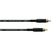 Cordial CPDS1CC - câble numérique spdif 2x rca plaqué or 1m