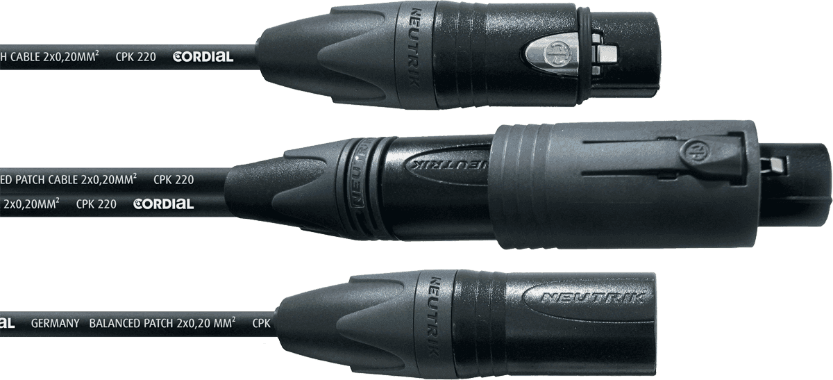Cordial CPM0.15CONV-FM - convertcon neutrik/xlr f.? m. 0.15m