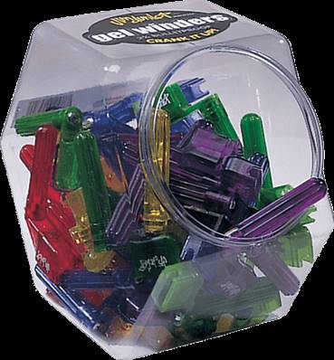 Dunlop 101 - bocal de 50 tourne-mécaniques gels couleur