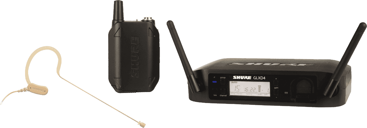 Shure GLXD14E-MX53-Z2 - syst hf 2.4ghz tour d'oreille