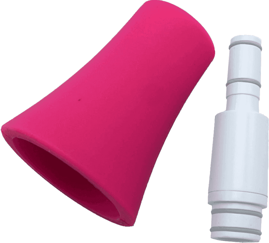 --- DISCONTINUE ---Nuvo jSAX - Bocal et Pavillon en plastique Blanc et rose pour saxophone Nuvo jSAX