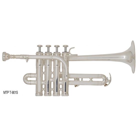 --- DISCONTINUE ---MTP T-901S -Trompette piccolo Sib/La 4 pistons, argentée